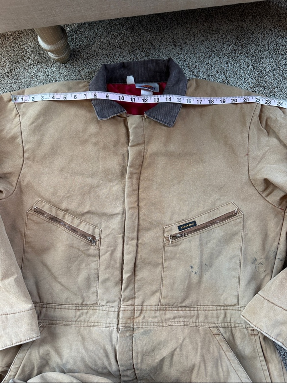 Dickies duck canvas coveralls, chest 46/48, medium length - Picture 8 of 11